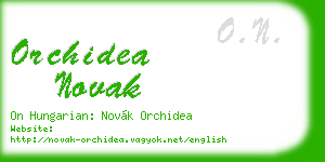 orchidea novak business card